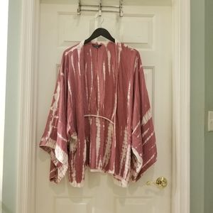 Tie dye open kimono